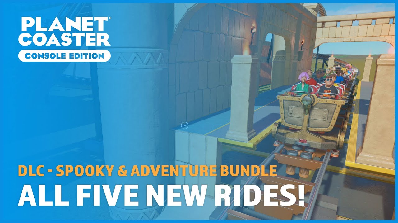 Riding All Five New Rides - Spooky & Adventure Bundle (DLC) - Planet Coaster: Console Edition
