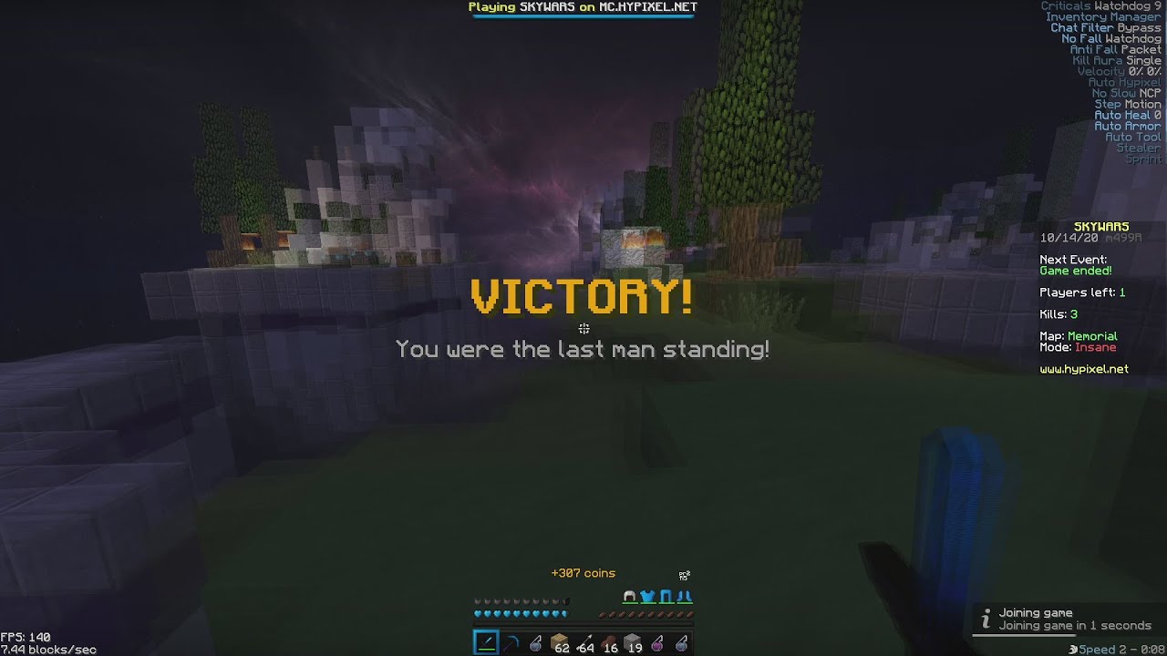 Astolfo Client on Hypixel Skywars #7
