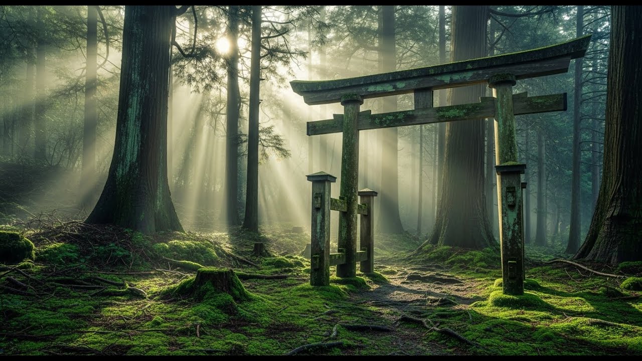 ⛩️ Ancient Shinto Zen Healing: Japanese Flute & Temple Bells (1 Hour)