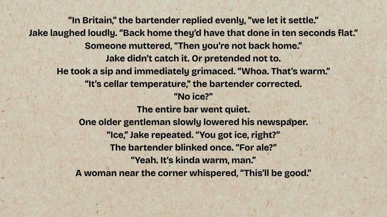 American gets kicked out of a British pub for demanding too much