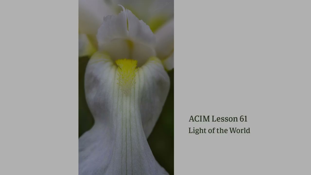 ACIM Lesson 61 — I Am the Light of the World | Devotional Song