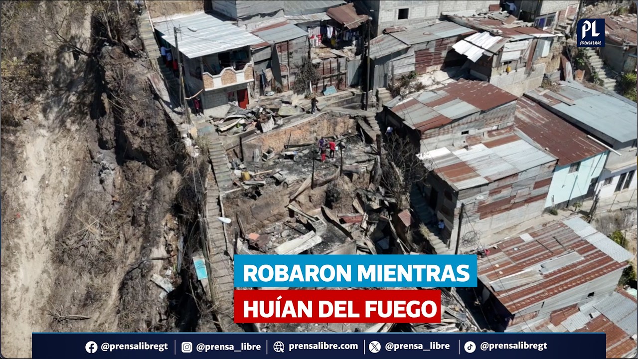 Vecinos denuncian robos y saqueos tras incendio que arrasó viviendas en zona 7