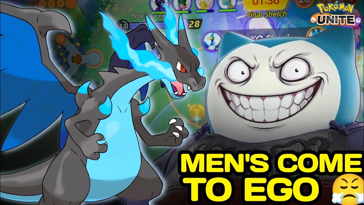 Snorlax bullying me but he forgot I'm playing with Mega Charizard X 😤 Pokemon Unite - NINZA PLAYS