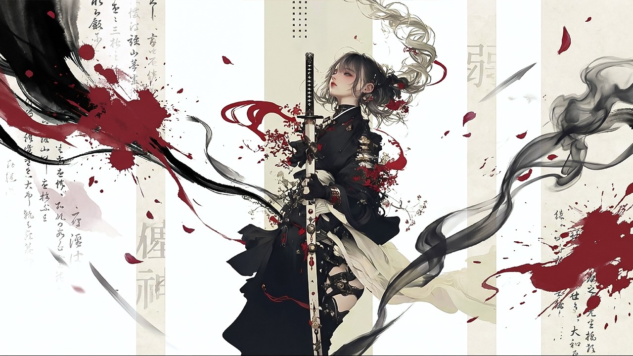 🔥 Japanese Dark Ambient | The Scarlet Oath of the Silent Warrior | 朱に染まる誓いの刃