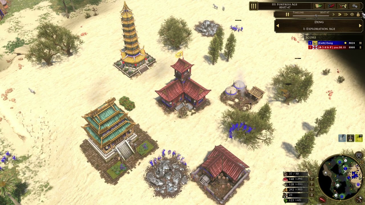 Chinese vs British on Nile Valley | Early Aggression Triumphs | AoE3:DE