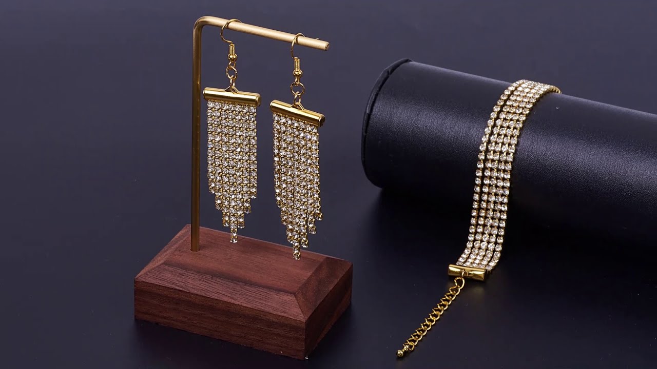 DIY Fringe Tassel Earrings | Golden Dangle Earring & Bracelet | PandaHall DIY Tutorial