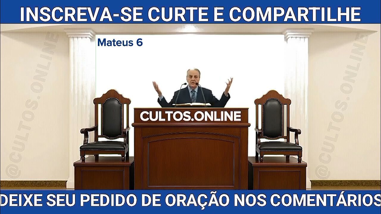 PALAVRA DE DEUS (VÍDEO) – TER - 20/01/2026 9:00 - MATEUS 6 CULTO A DEUS FÉ #CULTOONLINE #CULTOAOVIVO