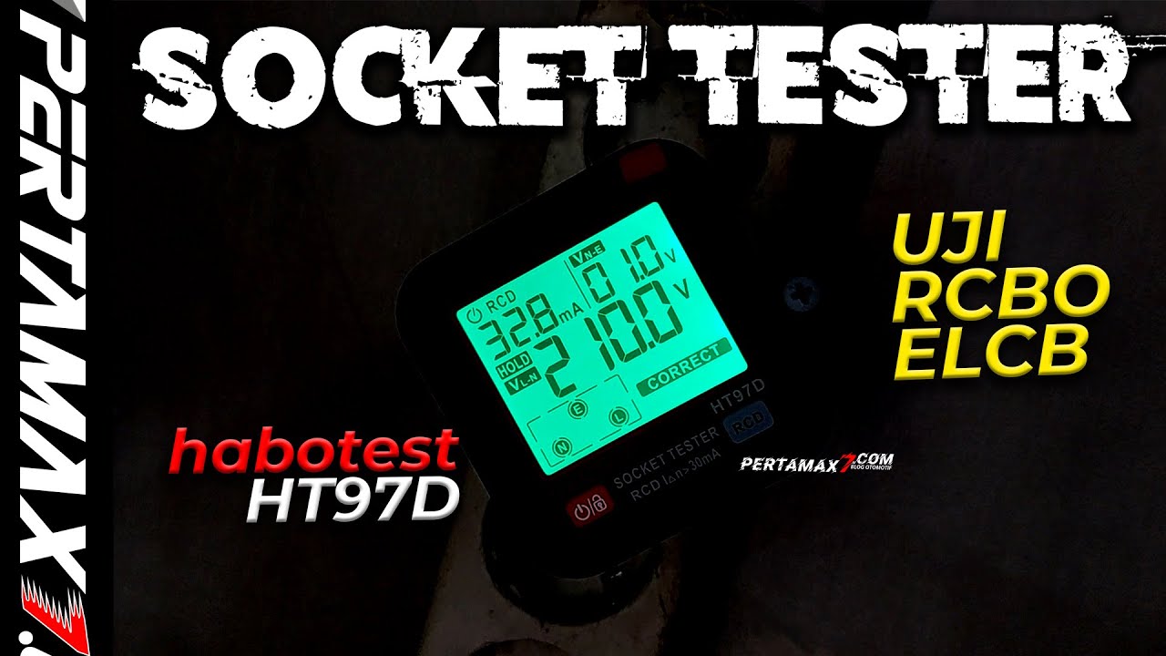 REVIEW Habotest Socket Tester HT97D Alat Uji Colokan Listrik Arus Bocor RCBO ELCB #sockettester