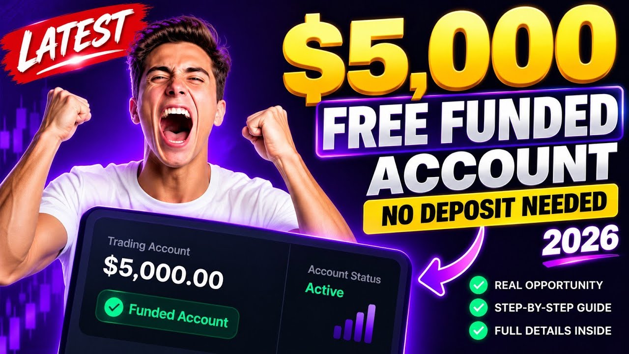 NEW $5,000 FREE FUNDED ACCOUNT! 🚨 No Deposit Prop Firm in 2026