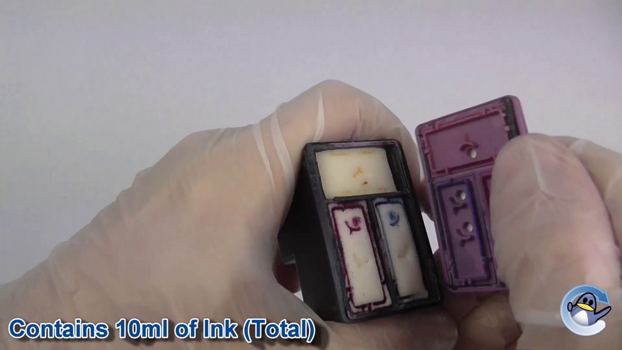 Inside HP 303XL Tri-Colour Ink Cartridge (T6N03AE)