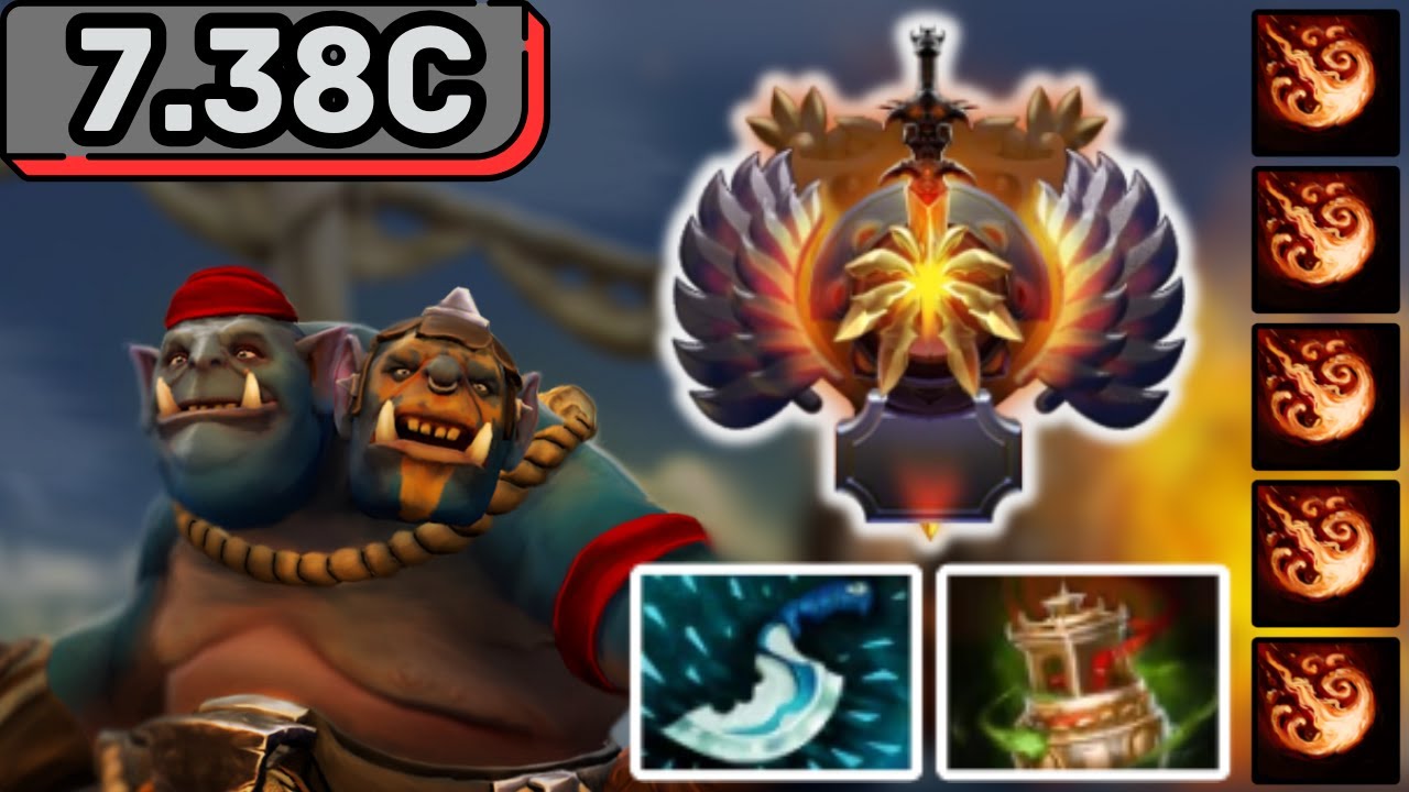 IMMORTAL OGRE MAGI Hard Support Gameplay Patch 7.38c - Dota 2 Support