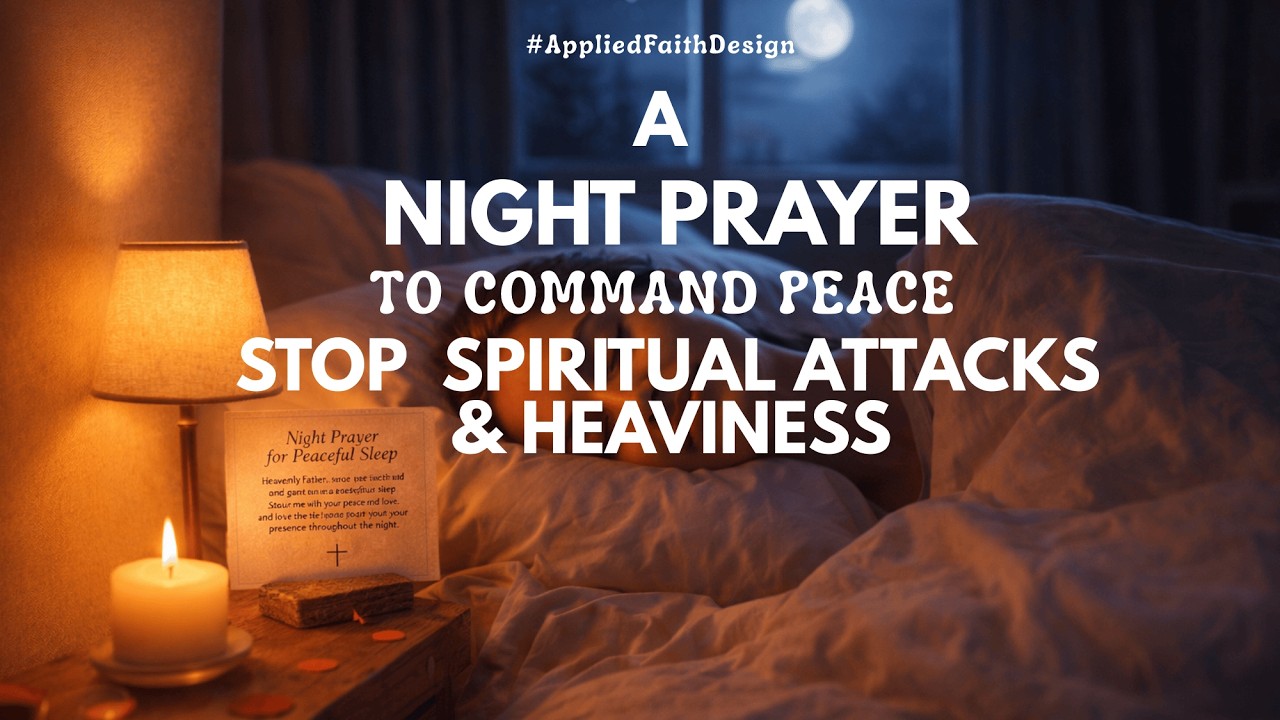 Stop Spiritual Attacks & Heaviness| A Night Prayer to Command Peace