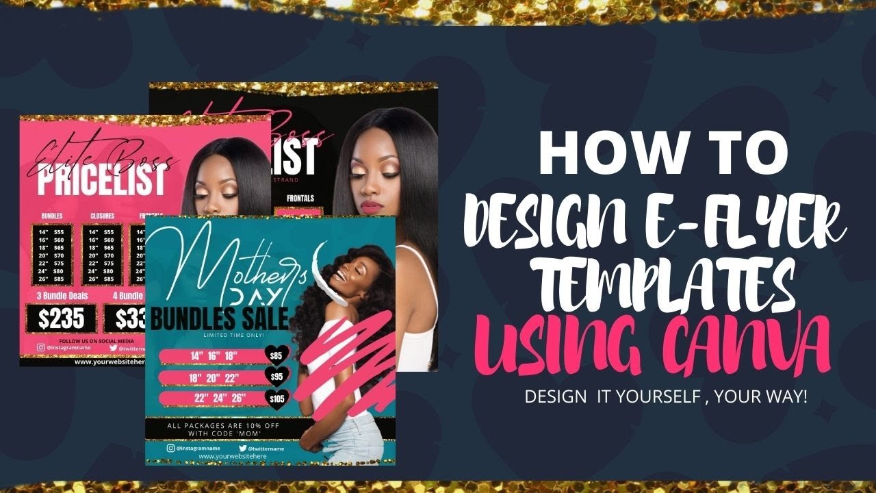 How to create a flyer in Canva!!