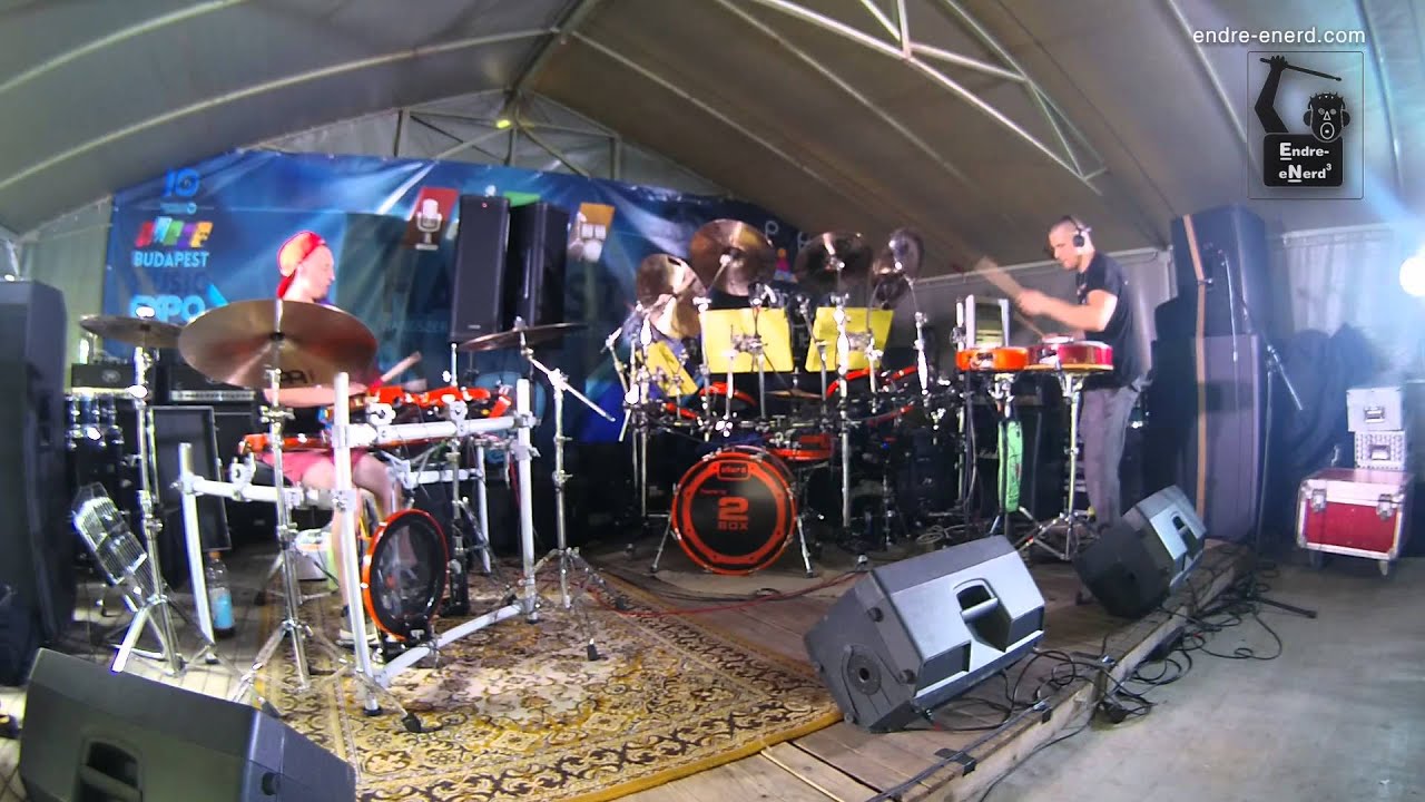 Dani Gerendas + Endre-eNerd jam at the 2Box Clinic of the 21st Guitarmania camp