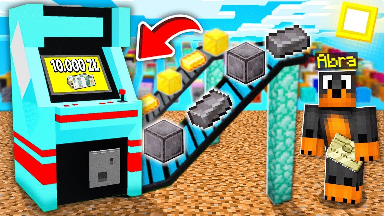 SPOS&Oacute;B na NAJLEPSZE *ZABRONIONE* 🚫 ITEMY na ŚWIECIE *TYLKO LOSOWE BLOKI* ⚠️ w Minecraft! 😱