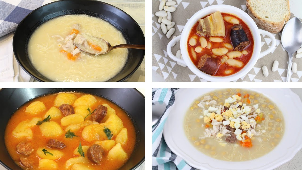 🍲4 sopas o guiso IDEALES PARA EL FRÍO con Thermomix🍲 | Recopilatorio recetones
