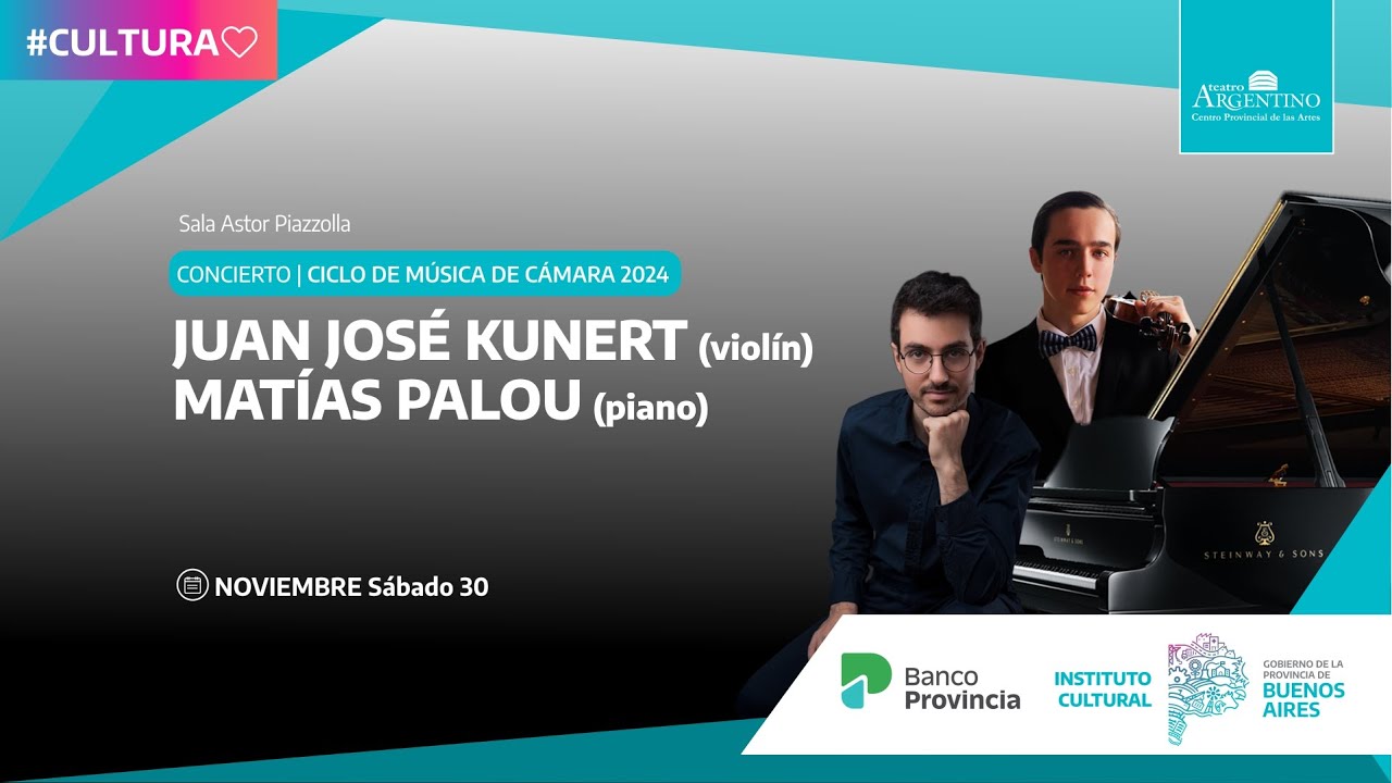 2024-11-30 Concierto de Juan José Kunert (violín) y Matías Palou (piano) | Sala Astor Piazzolla