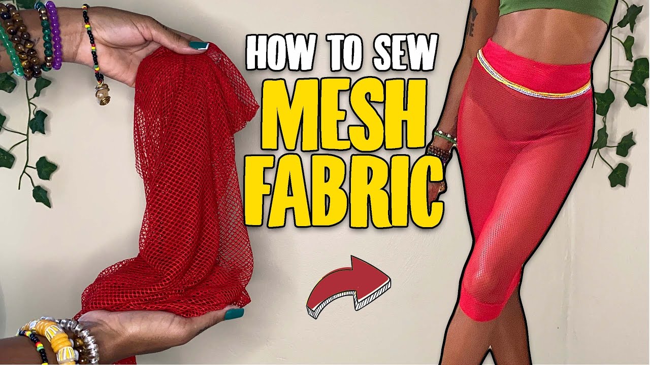 How To Sew Mesh Fabric | DIY Mesh Skirt Beach Coverup 