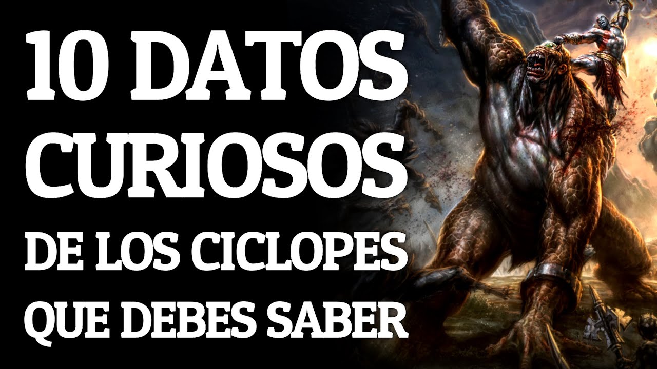 10 DATOS CURIOSOS sobre LOS CÍCLOPES que DEBES SABER - GOD OF WAR 🔥