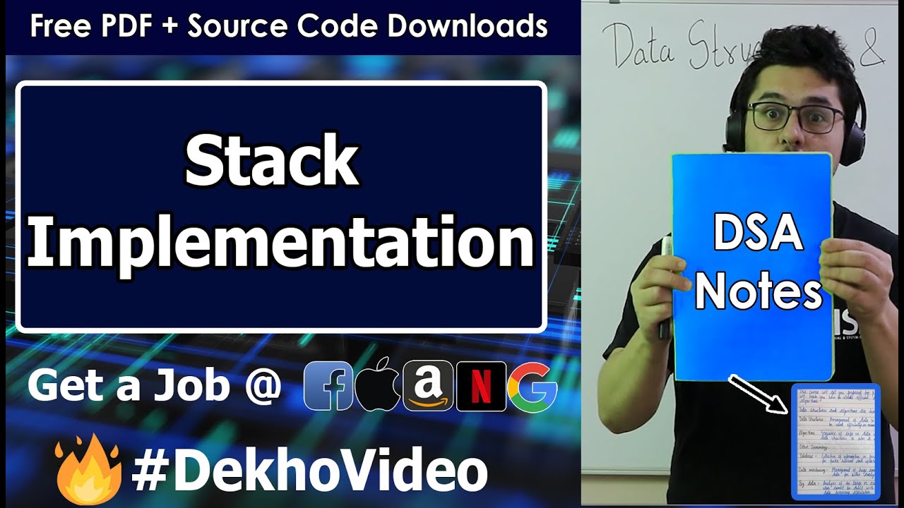 Implementing Stack Using Array in Data Structures