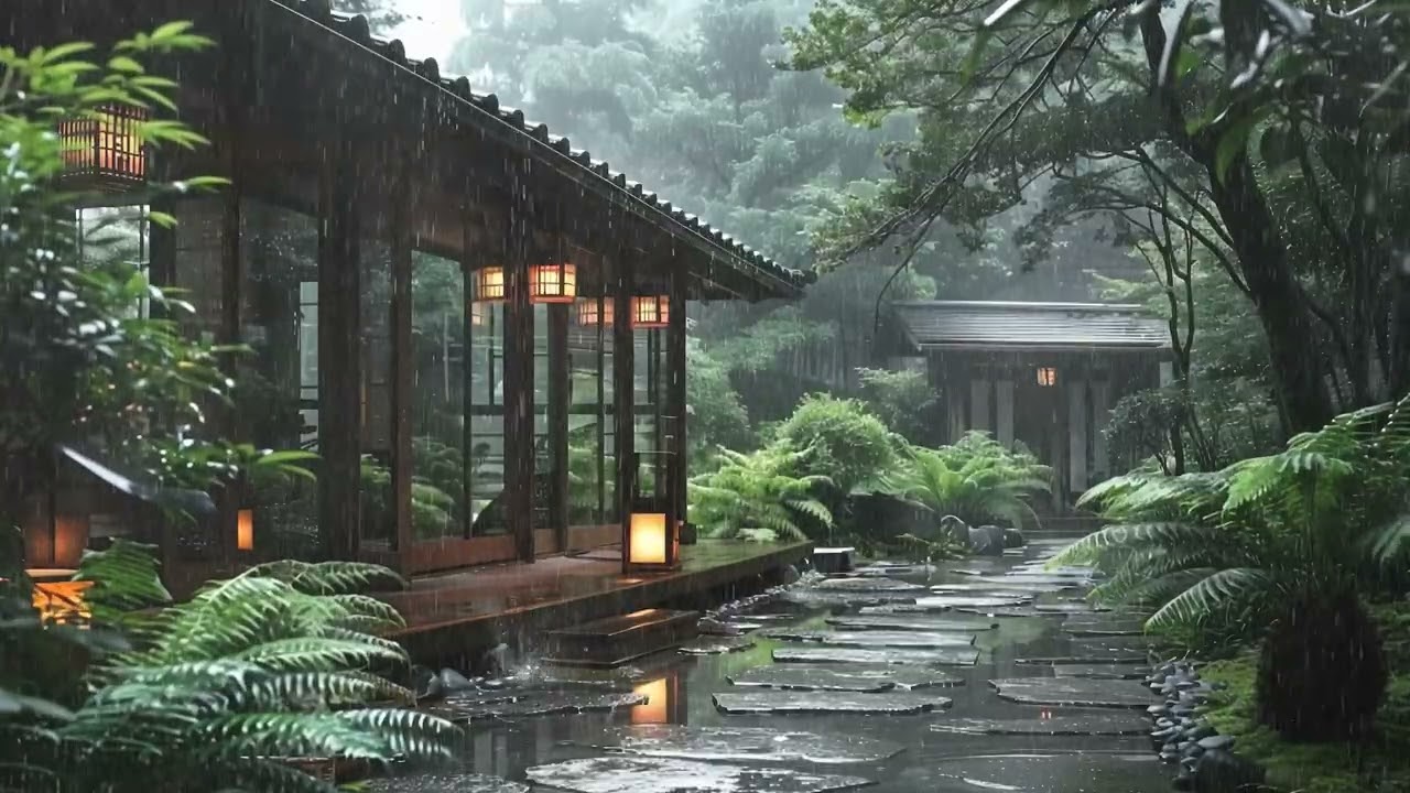 Solf Rain Sounds 🌧️ FALL INTO SLEEP INSTANTLY 🌧 White Noise for Focus & Sleep | 3 Hours