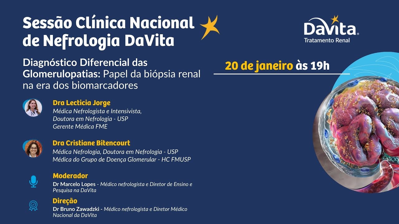 Sessão Clínica Nacional de Nefrologia DaVita - Janeiro 2025