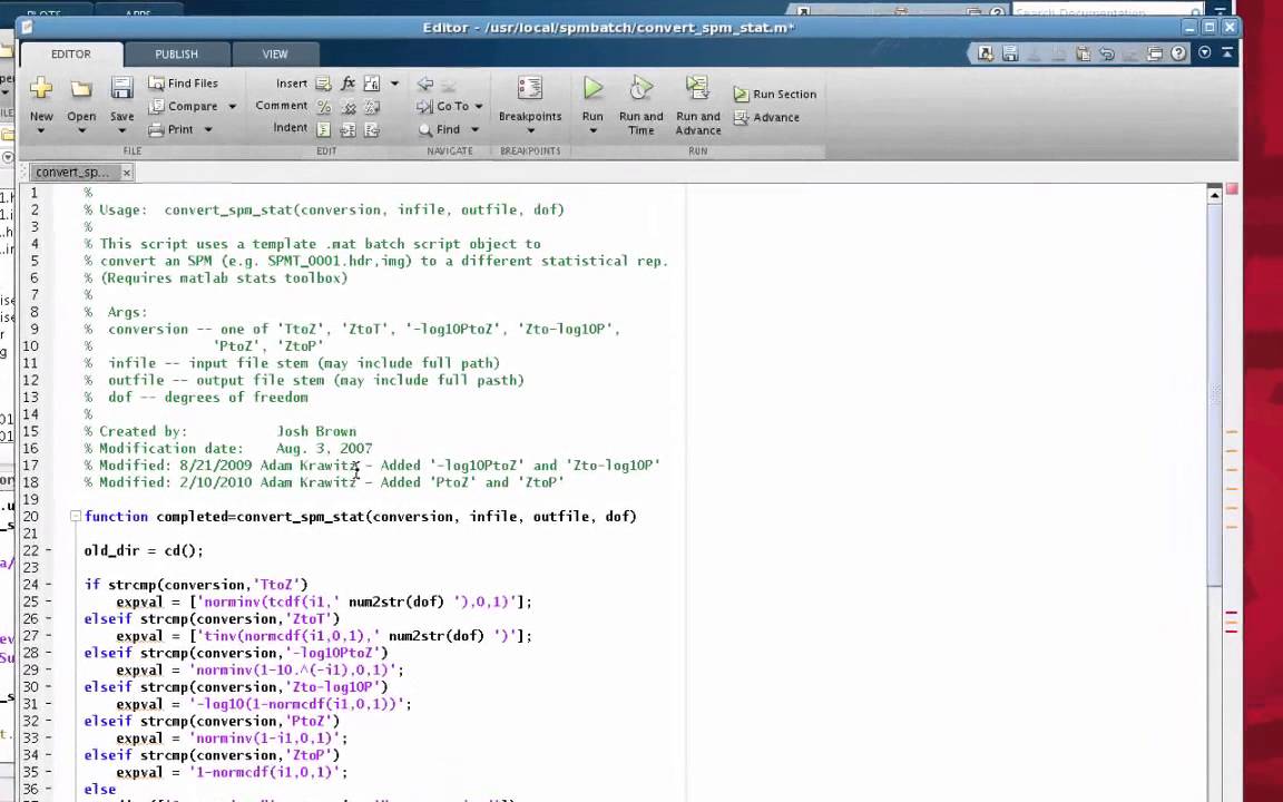 Converting T-Maps to Z-Maps in SPM