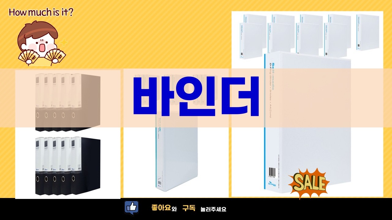 바인더 대량 리뷰! A4/3공/D링 바인더 꿀템 비교 (5/7/9cm)