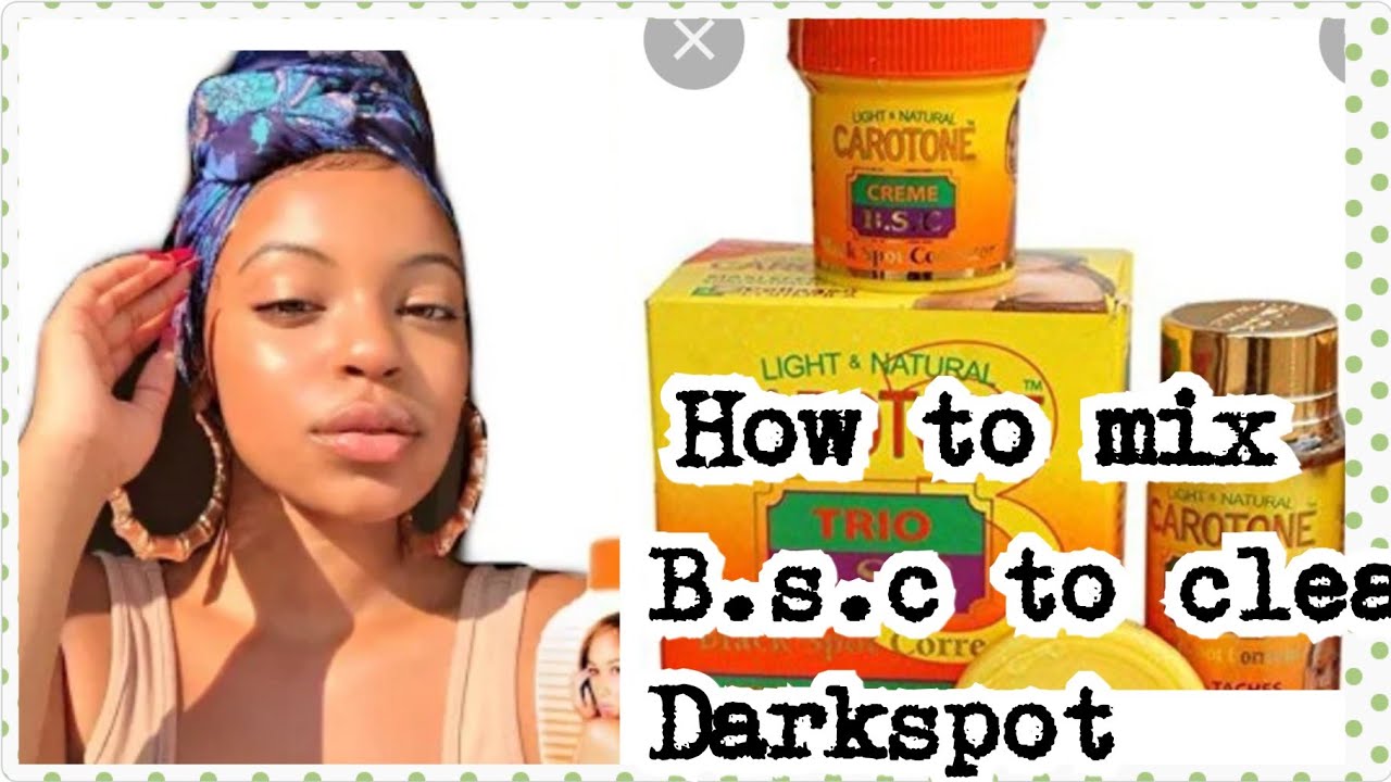 How To Promix Carotone B.S C to Clear Darkspots on the Skin. #carotonecream #skinlighteningcream