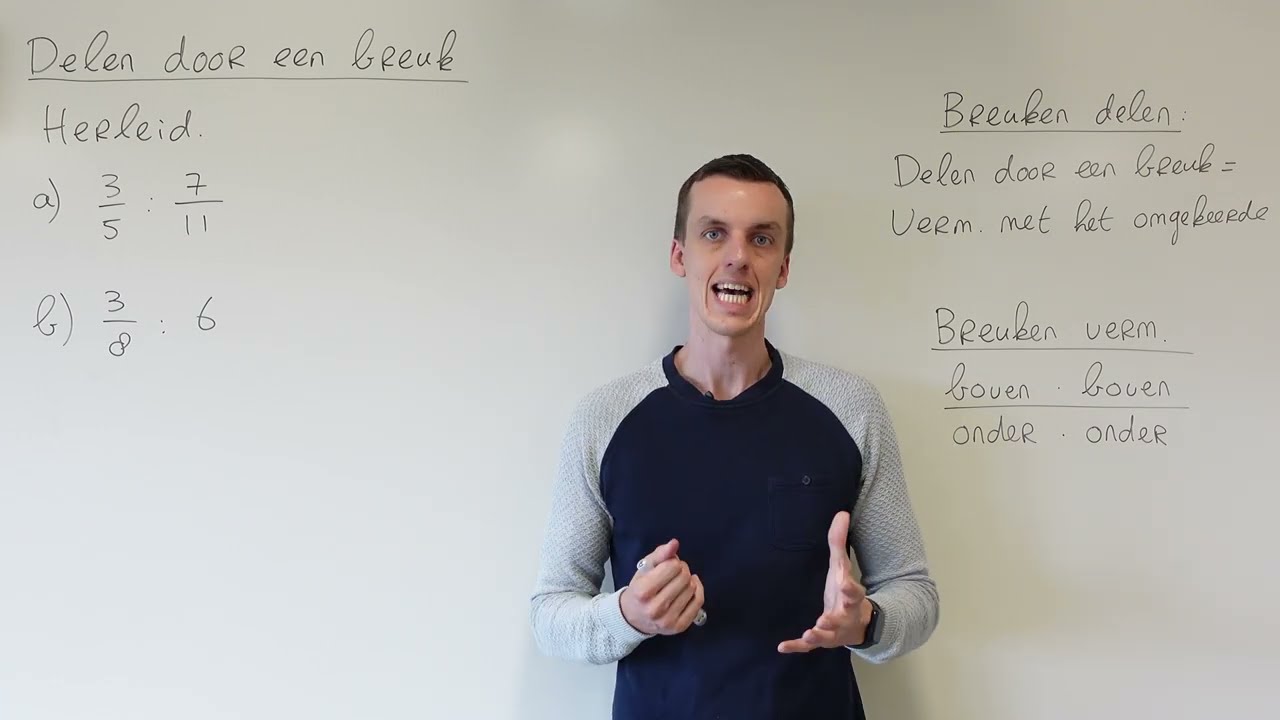 Delen door een breuk (2 HAVO/VWO)