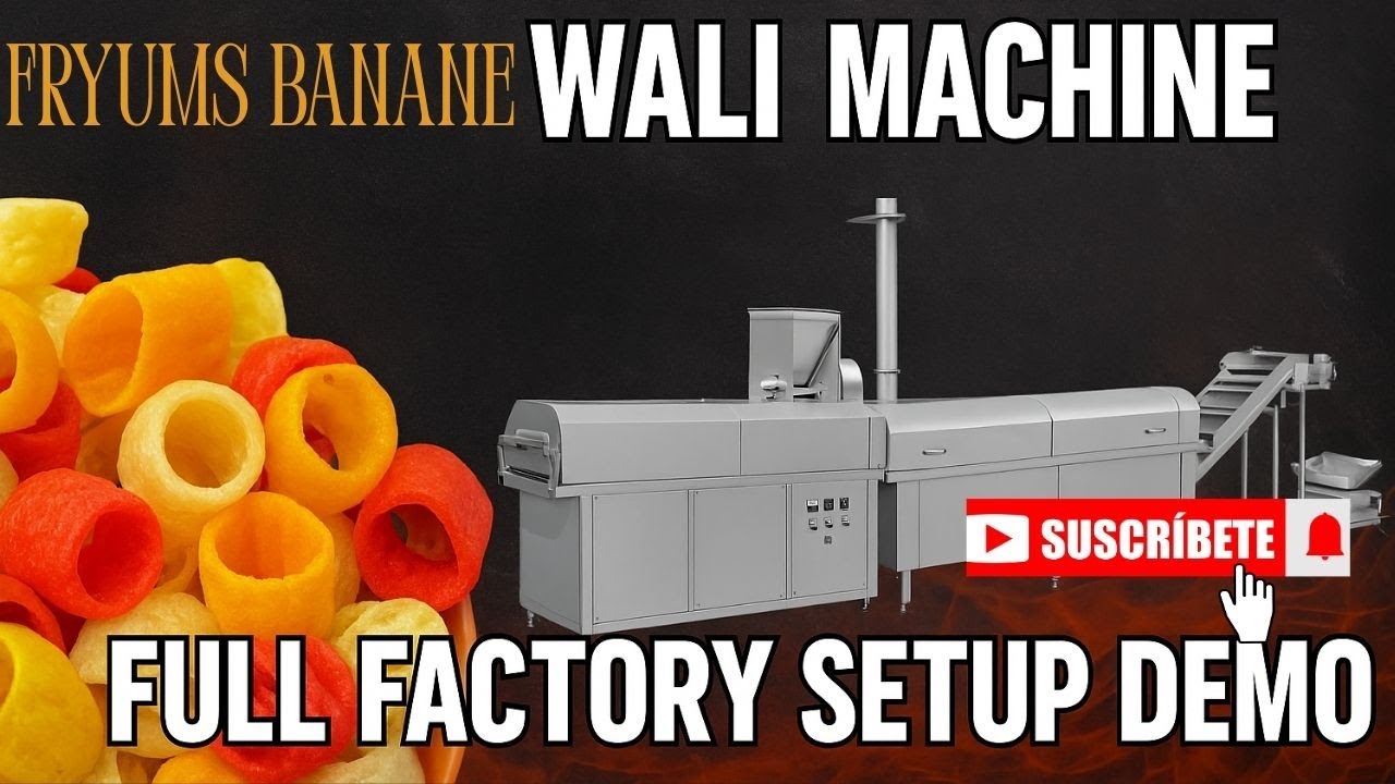 Pellet Frying Machine | Fully Automatic Fryums Production Line |- Foodmac Equipment PVT.LTD