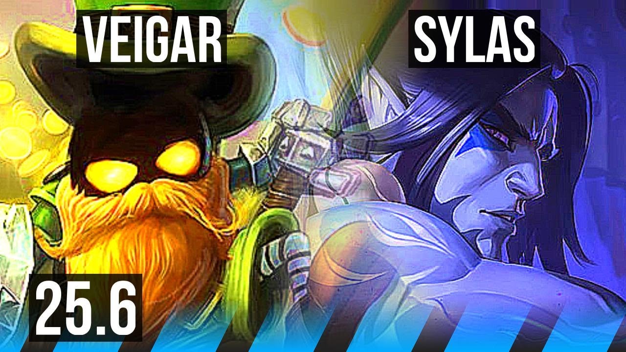 VEIGAR vs SYLAS (MID) | 9/2/7 | KR Grandmaster | 25.6