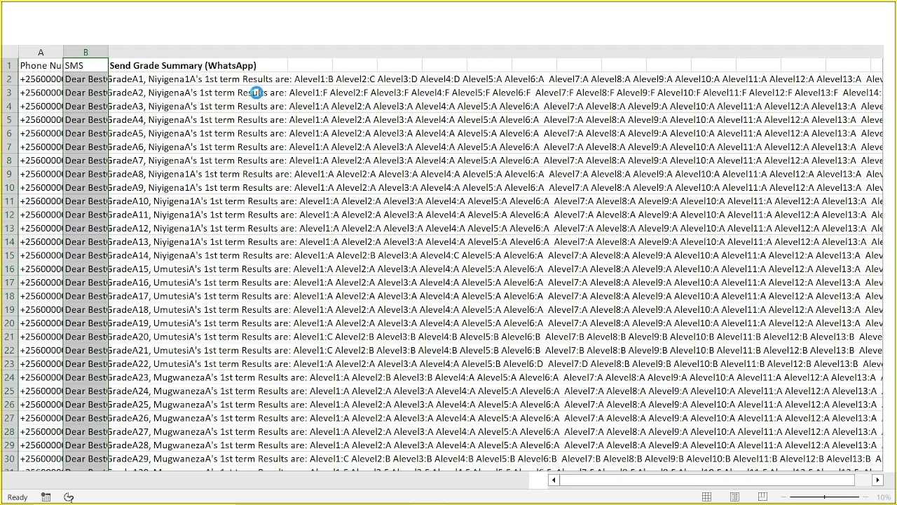 How to Generate Grades Summary SMS Reports in Best Grade for Bulk SMS