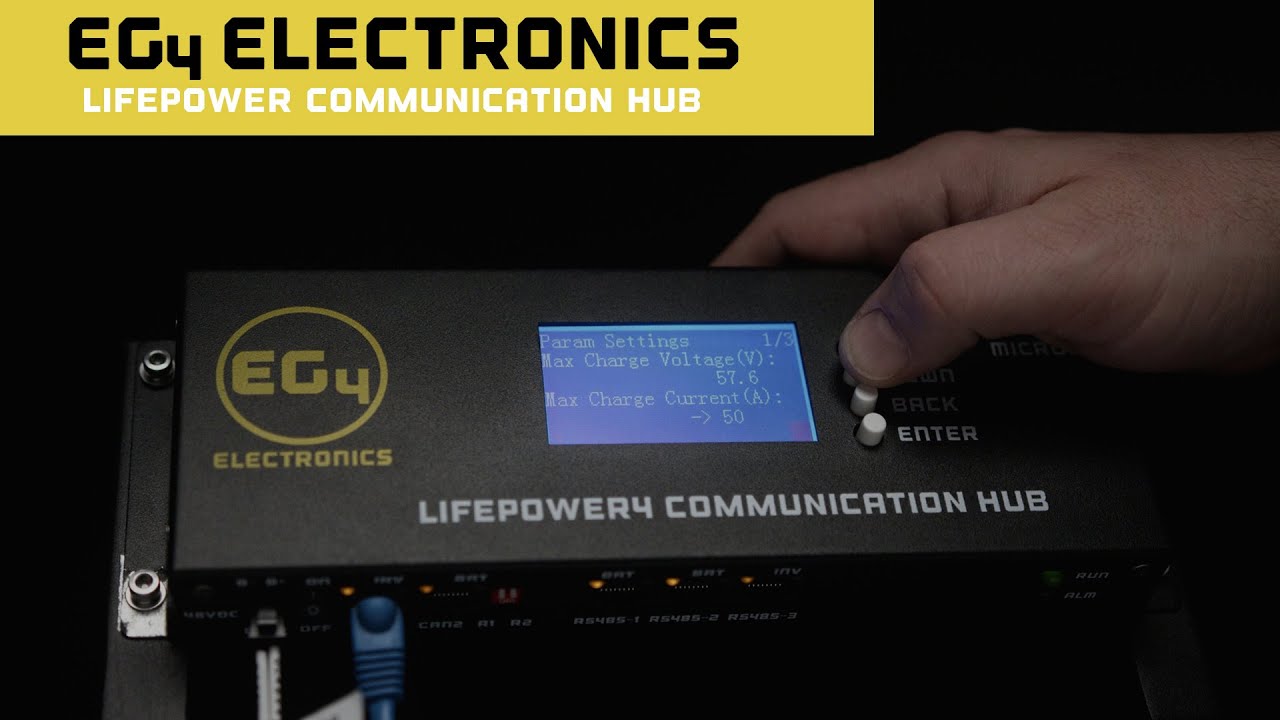 EG4 LiFePOWER4 Communications Hub - Closed-Loop Communications with Sol-Ark, Victron Energy, & More