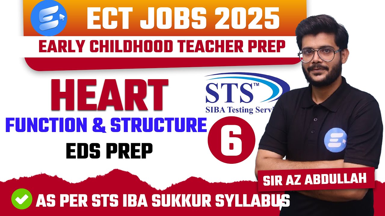 Heart Function & Structure | EDS | ECT STS IBA | Early Childhood Teacher Jobs STS IBA 2025