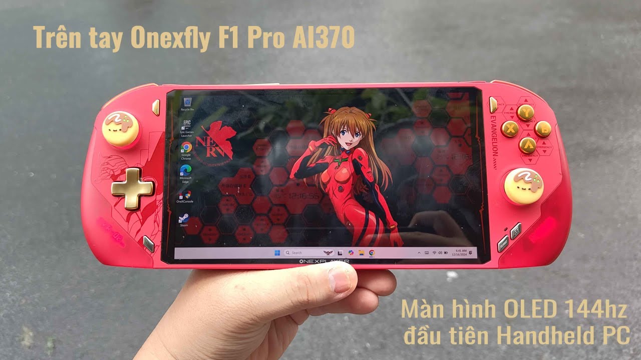 Trên tay Onexfly F1 Pro AI370: Chip mạnh hơn, màn OLED đẹp hơn