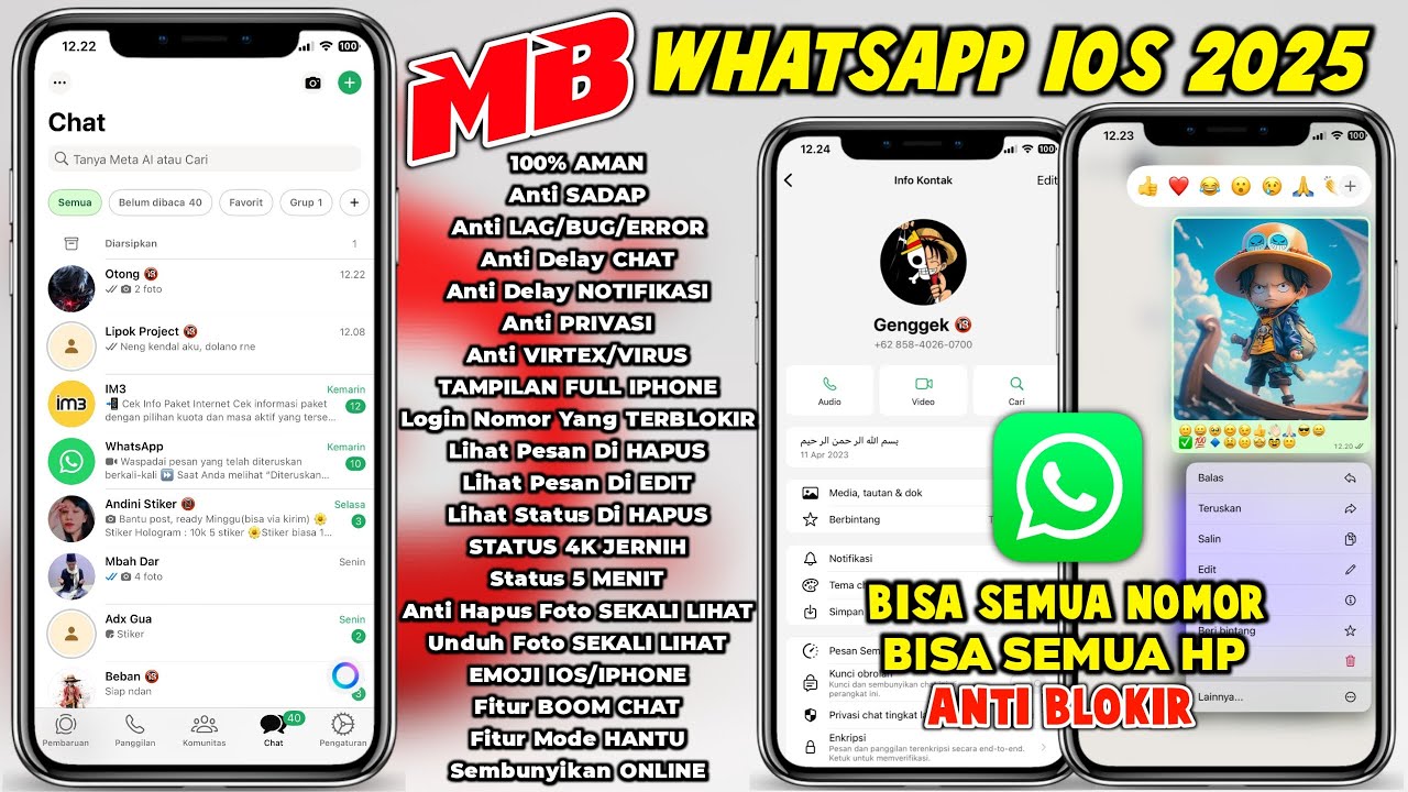 Mb Wa Ios Terbaru 2025 || Mb Whatsapp Ios Terbaru 2025 || Anti Kedaluarsa
