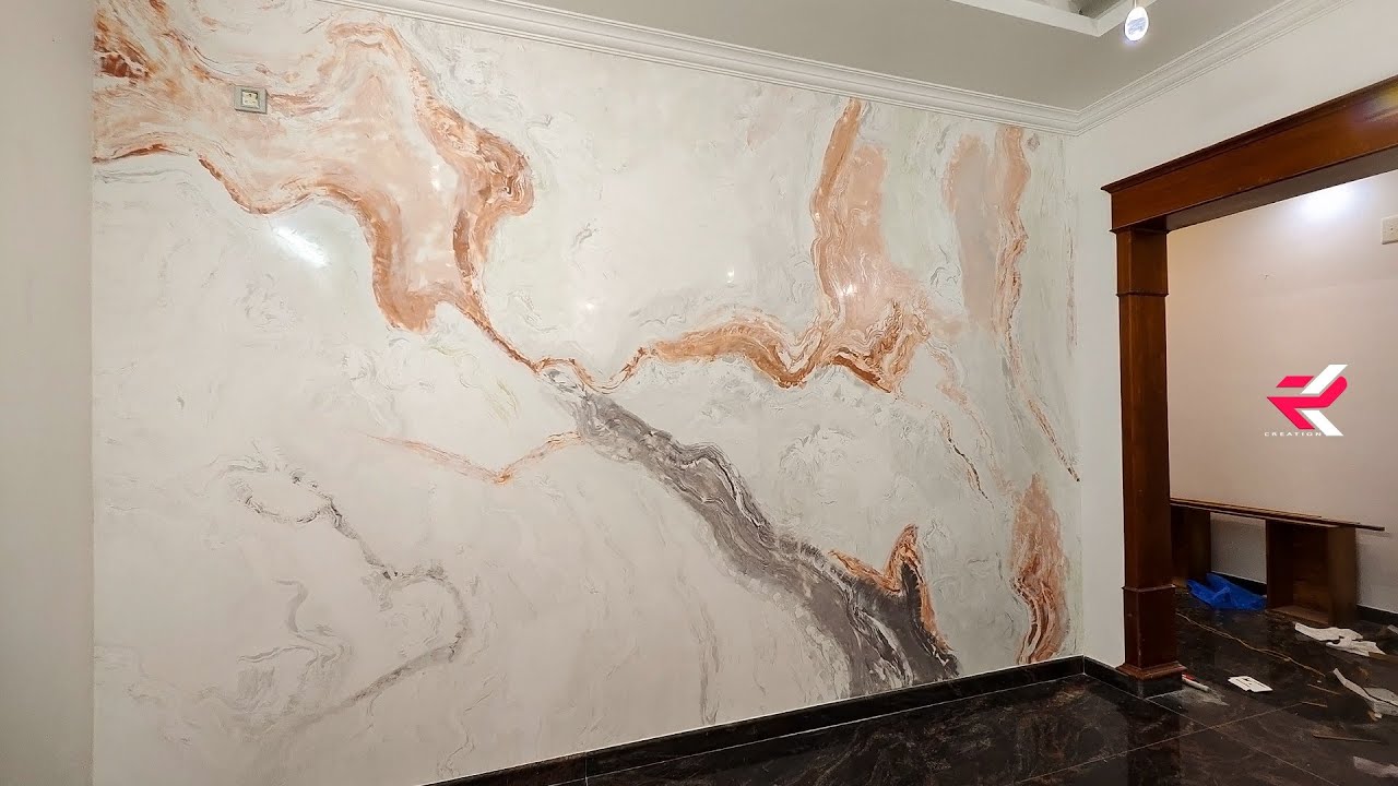 Marble Wall Texture Painting || Stucco Veneziano