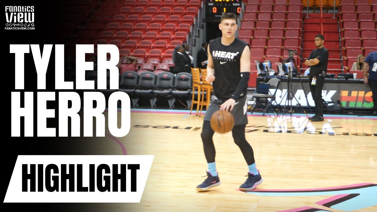 Tyler Herro Works on 3-Point Shot in Pre-Game Warms Ups | NBA on Fanatics View