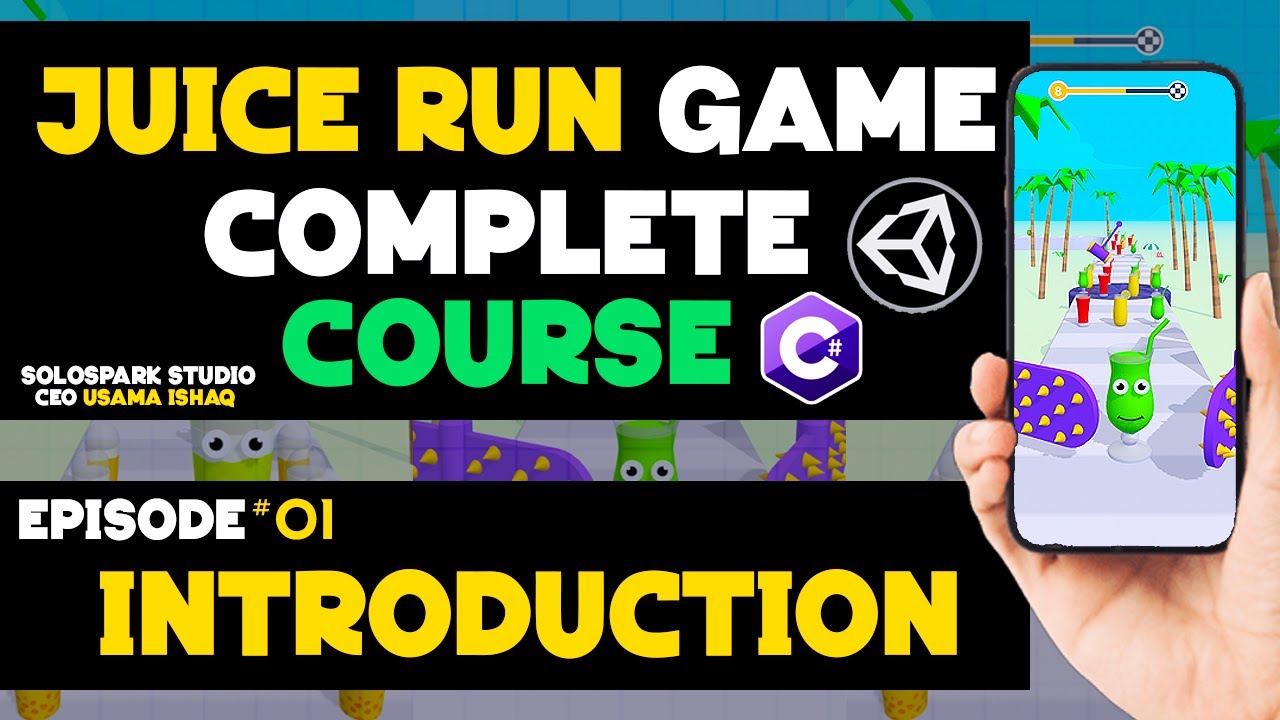 Unity Hyper Casual Game Tutorial | Make Juice Run Clone from Scratch || Episode 01