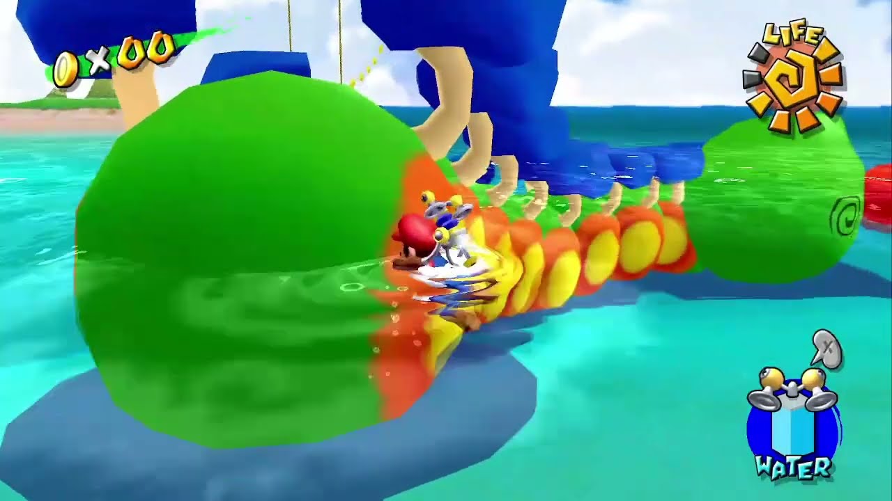 Super Mario Sunshine: 3-3 Wiggler Ahoy! Full Steam Ahead!