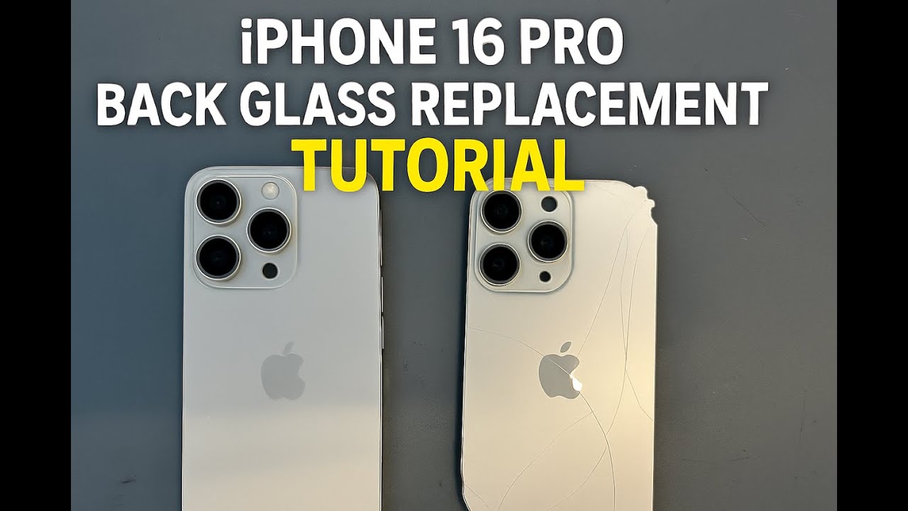 iPhone 16 Pro/Pro Max Back Glass Replacement/Repair. How to repair your iPhone 16 Pro Back Glass.
