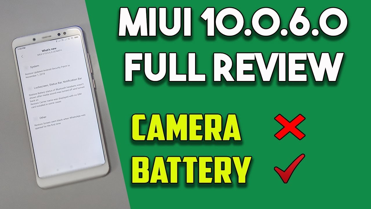 MIUI 10.0.6.0 Global Stable FULL REVIEW - Redmi Note 5 pro