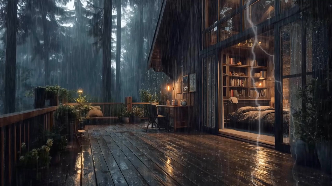 Soothing Rainfall to Ease the Mind | Forest Rain for Deep Rest