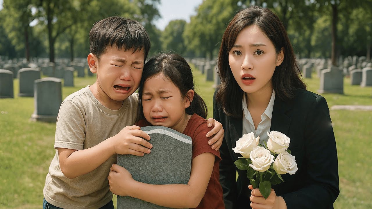 Ngày Giỗ Chồng ,Nữ Tỷ Phú Sững Sờ Khi Thấy Hai Đứa Trẻ Song Sinh Đứng Khóc Trước Mộ Cha
