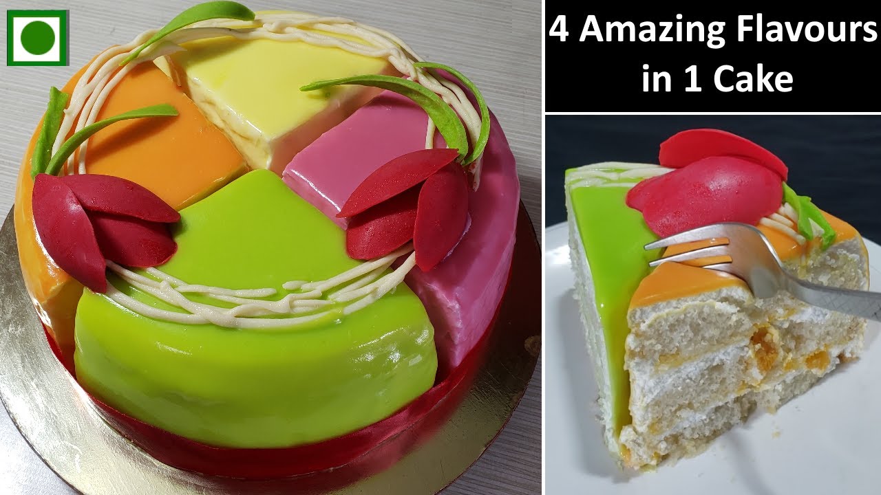 Unique Glaze Cake Idea | Trending Quarter Cake with 4 flavors | Amazing Chocolate Decoration Ideas