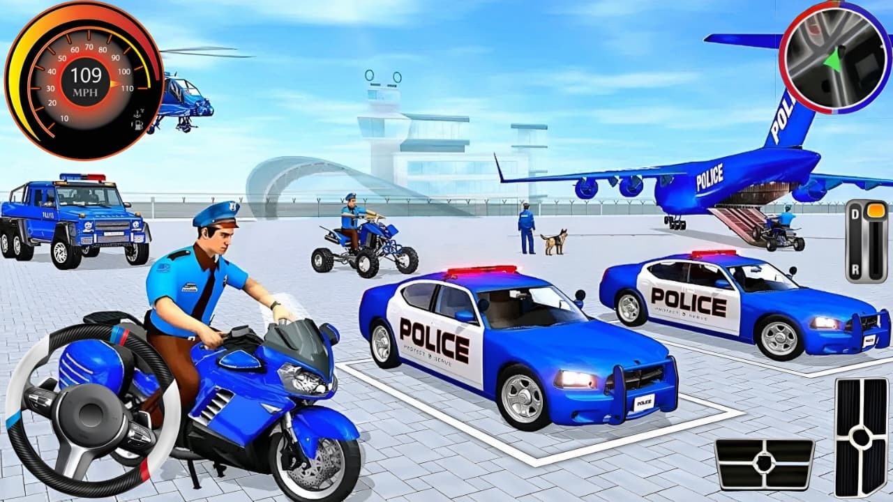 Police Car Chase Simulator 3D Game - Real Cop Cars Driving Simulator 2024 - Android GamePlay
