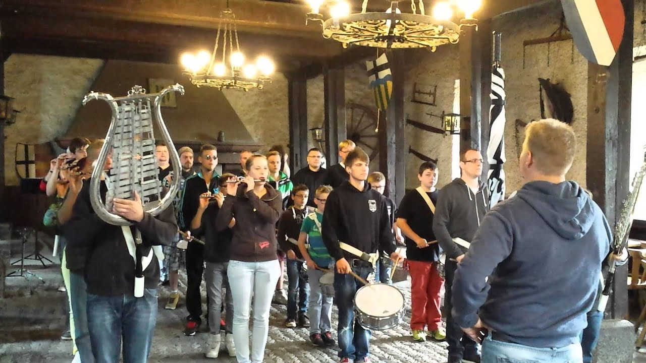 Probenwochenende Tambourcorps Glehn Unser Kommandant