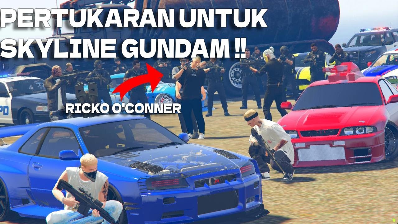 AKU DAN KEI MENUKARKAN MOBIL WANDI DENGAN SKYLINE GUNDAM !! RICKO  O'CONNER DI SIKSA !!