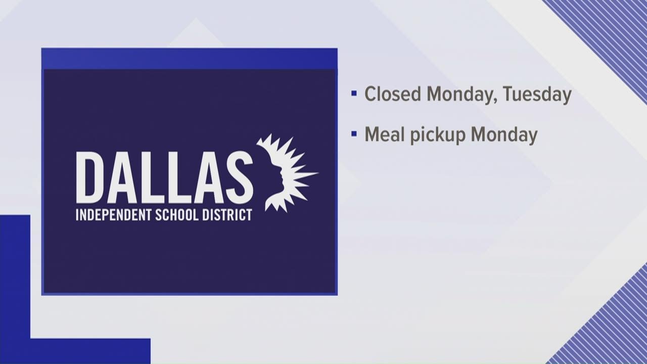 Largest school districts in North Texas to remain closed Monday and Tuesday